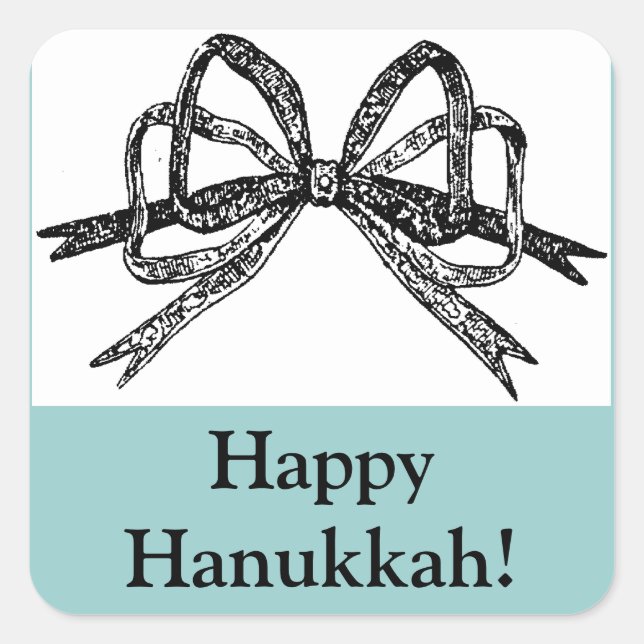 Happy Hanukkah Aufkleber (Vorderseite)