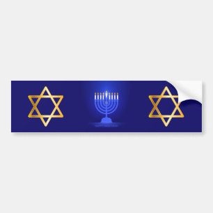 Happy Hanukkah Autoaufkleber