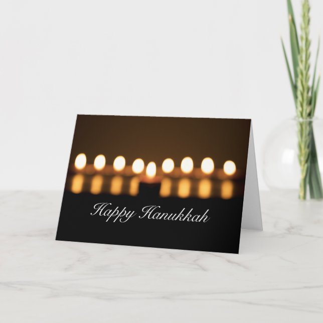 Happy Hanukkah Blank Grußkarte Feiertagskarte (Vorderseite)