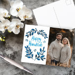 Happy Hanukkah Botanical Watercolor CUSTOM FOTO Postkarte<br><div class="desc">Süß zeichn, jemanden glücklich hanukkah zu wünschen! Klicken Sie auf "Bearbeiten mit dem Design-Tool", um Ihr eigenes Foto und Text hinzuzufügen. Auch als Grußkarte, Fotokarte oder digitaler Download erhältlich, um sofort per E-Mail oder SMS zu senden. Karo meinen Shop für mehr oder lass mir wissen, wenn Sie etwas Angewohntes wollen!...</div>