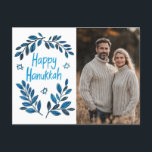 Happy Hanukkah Botanical Watercolor CUSTOM FOTO Postkarte<br><div class="desc">Süß zeichn, jemanden glücklich hanukkah zu wünschen! Klicken Sie auf "Bearbeiten mit dem Design-Tool", um Ihr eigenes Foto und Text hinzuzufügen. Auch als Grußkarte, Fotokarte oder digitaler Download erhältlich, um sofort per E-Mail oder SMS zu senden. Karo meinen Shop für mehr oder lass mir wissen, wenn Sie etwas Angewohntes wollen!...</div>