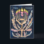 Happy Hanukkah Botanische Menorah Wasserfarbe Feiertagskarte<br><div class="desc">Süß zeichn, jemanden glücklich hanukkah zu wünschen! Klicken Sie auf "Bearbeiten mit dem Design-Tool", um Ihren eigenen Text hinzuzufügen. Auch als Postkarte, Flachkarte oder digitaler Download erhältlich, um sofort per E-Mail oder SMS zu versenden. Karo meinen Shop für mehr oder lass mir wissen, wenn Sie etwas Angewohntes wollen! Ich kann...</div>