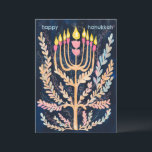 Happy Hanukkah Botanische Menorah Wasserfarbe Feiertagskarte<br><div class="desc">Süß zeichn, jemanden glücklich hanukkah zu wünschen! Klicken Sie auf "Bearbeiten mit dem Design-Tool", um Ihren eigenen Text hinzuzufügen. Auch als Postkarte oder digitaler Download verfügbar, um sofort per E-Mail oder SMS zu senden. Karo meinen Shop für mehr oder lass mir wissen, wenn Sie etwas Angewohntes wollen! Ich kann benutzerdefinierte...</div>