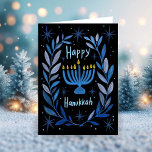 Happy Hanukkah Botanische Menorah Wasserfarbe Feiertagskarte<br><div class="desc">Süß zeichn, jemanden glücklich hanukkah zu wünschen! Klicken Sie auf "Bearbeiten mit dem Design-Tool", um Ihren eigenen Text hinzuzufügen. Auch als Postkarte, Flachkarte oder digitaler Download erhältlich, um sofort per E-Mail oder SMS zu versenden. Karo meinen Shop für mehr oder lass mir wissen, wenn Sie etwas Angewohntes wollen! Ich kann...</div>
