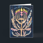 Happy Hanukkah Botanische Menorah Wasserfarbe Feiertagskarte<br><div class="desc">Süß zeichn, jemanden glücklich hanukkah zu wünschen! Klicken Sie auf "Bearbeiten mit dem Design-Tool", um Ihren eigenen Text hinzuzufügen. Auch als Postkarte, Flachkarte oder digitaler Download erhältlich, um sofort per E-Mail oder SMS zu versenden. Karo meinen Shop für mehr oder lass mir wissen, wenn Sie etwas Angewohntes wollen! Ich kann...</div>