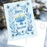 Happy Hanukkah Botanische Menorah Wasserfarbe Feiertagspostkarte<br><div class="desc">Süß zeichn, jemanden glücklich hanukkah zu wünschen! Klicken Sie auf "Bearbeiten mit dem Design-Tool", um Ihren eigenen Text hinzuzufügen. Auch als Grußkarte oder digitaler Download verfügbar, um sofort per E-Mail oder SMS zu senden. Karo meinen Shop für mehr oder lass mir wissen, wenn Sie etwas Angewohntes wollen! Ich kann benutzerdefinierte...</div>