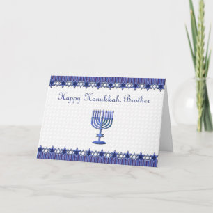 Happy Hanukkah Brother Card Feiertagskarte
