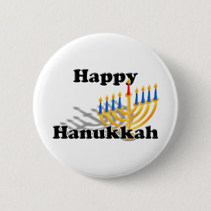Happy Hanukkah Button