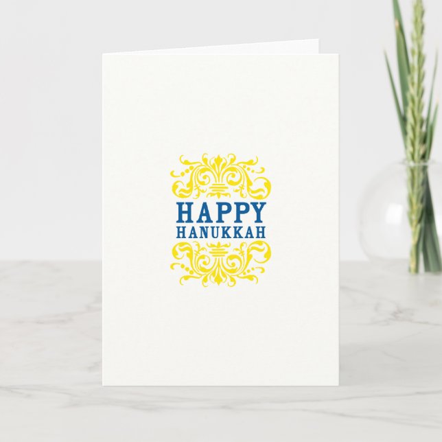Happy Hanukkah Card Feiertagskarte (Vorderseite)