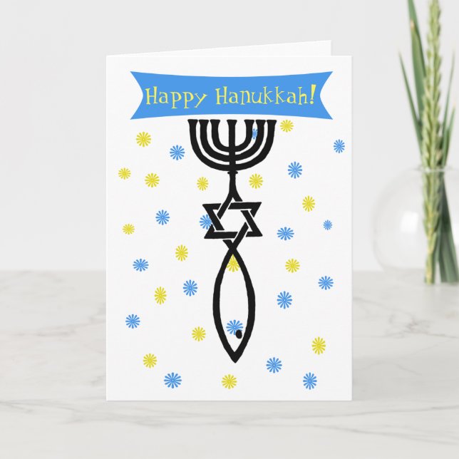 Happy Hanukkah Cards Feiertagskarte (Vorderseite)