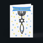 Happy Hanukkah Cards Feiertagskarte<br><div class="desc">das Symbol des messianischen Judentums.</div>
