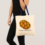 Happy Hanukkah Chanukah Challah Brot Holiday Tragetasche<br><div class="desc">Tasche zeigt eine originelle Marker-Abbildung eines Laib geflochtenen herausfordernden Brotes. Gut für Hanukkah! Diese Chanukah Illustration ist auch auf anderen Produkten verfügbar. Sehen Sie nicht,  wonach Sie suchen? Brauchen Sie Hilfe bei der Anpassung? Kontaktieren Sie Rebecca,  um etwas für Sie entworfen zu haben.</div>