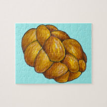 Happy Hanukkah Chanukah Challah Brot Loaf