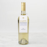Happy Hanukkah Chanukah Holiday Flasche Hanger Tag Flaschenanhänger<br><div class="desc">Imitate simulierte Goldfolien-Design ist in diesem Design integriert. Personalisieren Sie den benutzerdefinierten Text oben. Weitere Koordinationsgegenstände finden Sie in unserer Sammlung "Happy Hanukka Chanukah".</div>