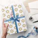 Happy Hanukkah Chanukah Holiday Wrapping Paper Geschenkpapier<br><div class="desc">Imitate simulierte Goldfoliengestaltung ist in diesem Design integriert. Sie finden zusätzliche Koordinationsgegenstände in unserer Kollektion "Happy Hanukkah Chanukah".</div>