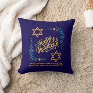 HAPPY HANUKKAH Chanukah Kissen
