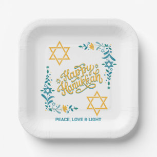 HAPPY HANUKKAH Chanukah Pappteller