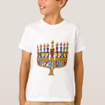 Happy Hanukkah Dreidels Menorah T-Shirt<br><div class="desc">Sie sehen die Lee Hiller Design Collection. Bekleidung,  Geschenke & Sammlerstücke Lee Hiller Fotografie oder Digital Art Collection. Sie können ihre Naturfotografie unter http://HikeOurPlanet.com/ ansehen und ihrem Wanderblog im Hot Springs Nationalpark folgen.</div>