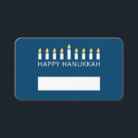 Happy Hanukkah| Einfache und moderne Kerzengrüße Platzkarte<br><div class="desc">Das ist ein einfaches,  minimalistisches und modernes Design der Menorah oder Tempelcandlesticks.</div>