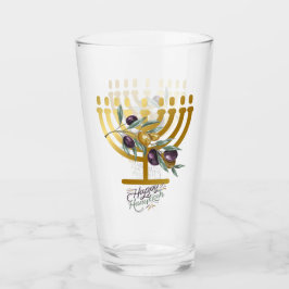 Happy Hanukkah Entertainment Glas
