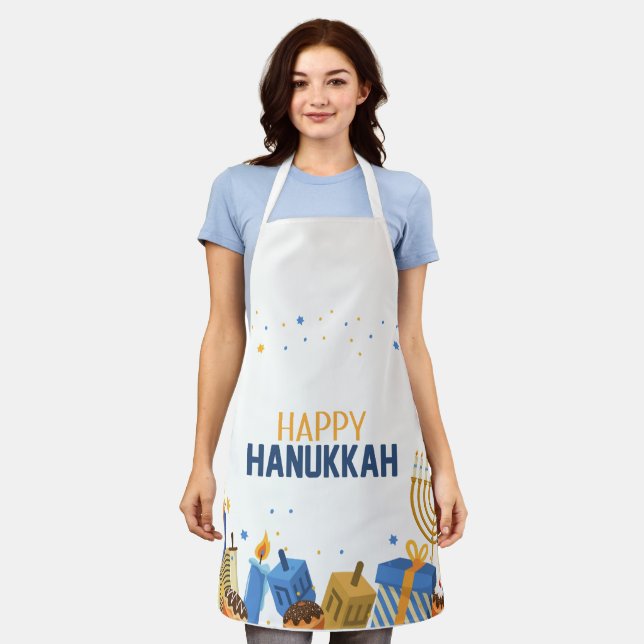 Happy Hanukkah Entertainment Schürze (Getragen)