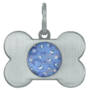 Happy Hanukkah Falling Star und Dreidels Tiermarke