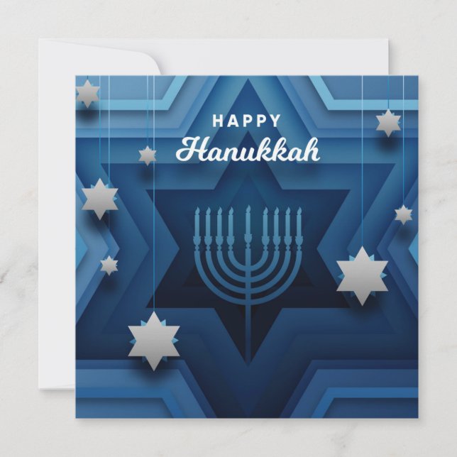 Happy Hanukkah Feiertagskarte (Vorderseite)