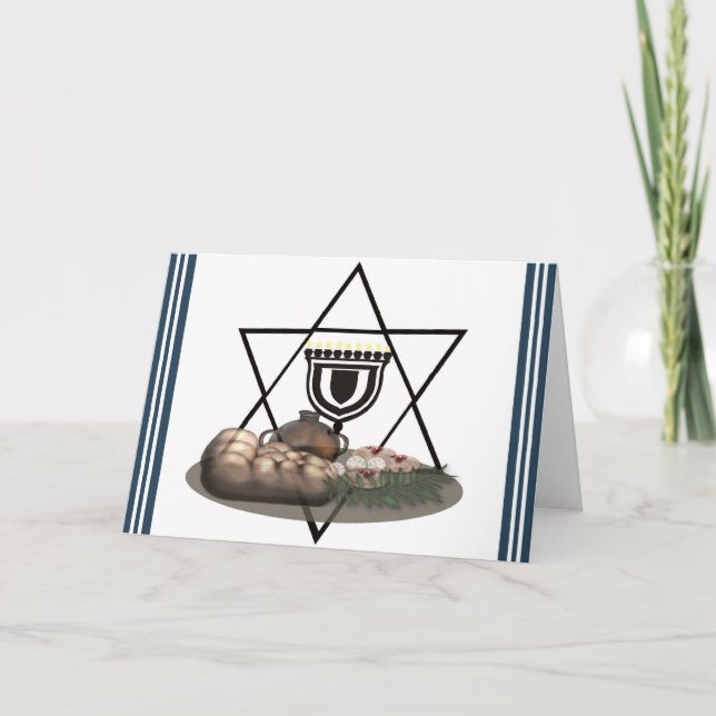 Happy Hanukkah Feiertagskarte (Vorderseite)