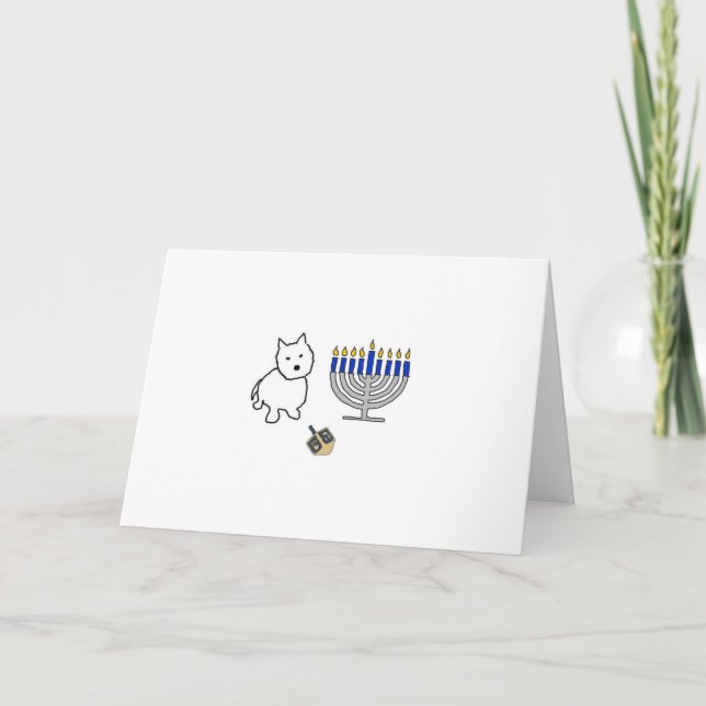 Happy Hanukkah Feiertagskarte (Vorderseite)