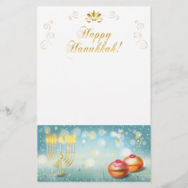 Happy Hanukkah Festival festliche Dekoration Briefpapier