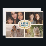 HAPPY HANUKKAH Floral Wreath Menorah Custom Fotos Feiertagskarte<br><div class="desc">Handgezeichnete Florale von mir für Sie. Klicken Sie auf "Personalisieren", um Ihren eigenen Text auf der Rückseite und die Fotos auf der Vorderseite der Karte zu bearbeiten oder den Schriftart oder die Farben zu ändern. Alles ist anpassbar. Stellen Sie sicher, dass Sie unter dem Kunstwerk Fotos hinzufügen, um das Design...</div>