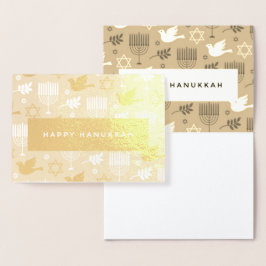 Happy Hanukkah Folienkarte