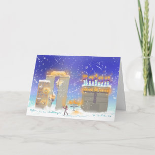 Happy Hanukkah from Hanukahville Feiertagskarte