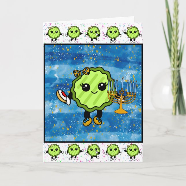 Happy Hanukkah| Funny Holiday Card Karte (Vorderseite)