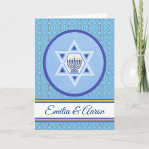 Happy Hanukkah für ein paar Namen hinzufügen Karte