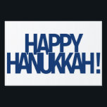 Happy Hanukkah! Gartenschild<br><div class="desc">Happy Hanukkah! Happy Chanukah! Entweder schreibt man es,  feiert fröhlich mit Familie und Freunden.</div>