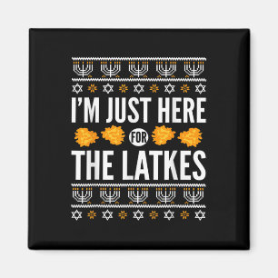 Happy Hanukkah gerade hier für Latkes Juden aus He Magnet