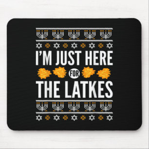 Happy Hanukkah gerade hier für Latkes Juden aus He Mousepad