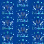 Happy Hanukkah Geschenkpapier<br><div class="desc">Feiern Sie acht Tage und acht Nächte des Festivals der Lichter mit Hanukkah-Karten und Geschenken. Das Lichterfest ist hier. Lächle die Menorah,  spiele mit dem dreiel und feiere auf Latkes und Sufganiyots. Feiern Sie den Geist von Hanukkah mit Freunden,  Familie und Lieben,  indem Sie ihnen Happy Hanukkah wünschen.</div>