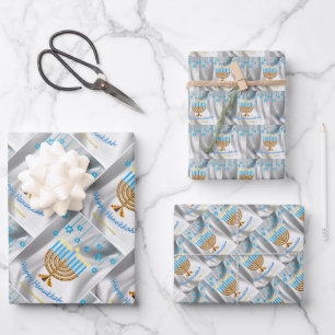 Happy Hanukkah Geschenkpapier Set