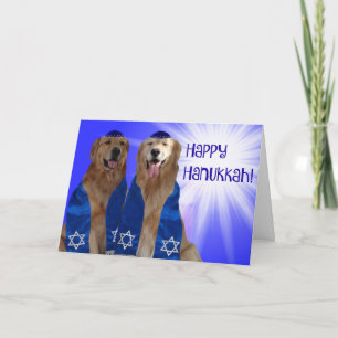 Happy Hanukkah Glow Feiertagskarte