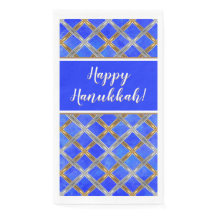 Happy Hanukkah Gold, Silber und Weiß Schnürsenkel