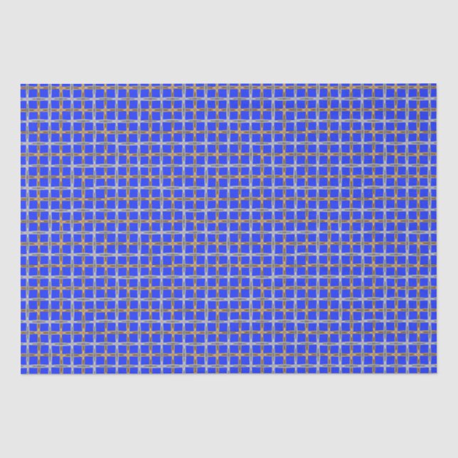 Happy Hanukkah Gold und Silver Laced Seidenpapier (Vorderseite)