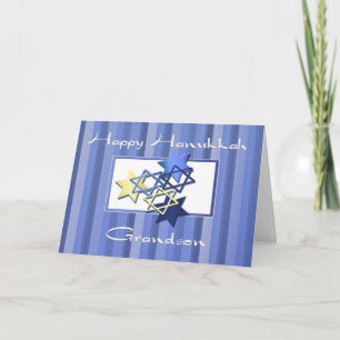 Happy Hanukkah Grandson Card Feiertagskarte