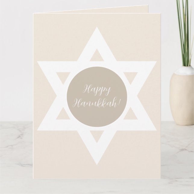 Happy Hanukkah Greetings Karte (Vorderseite)