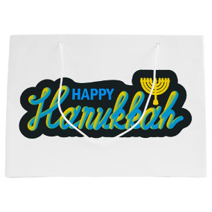 Happy Hanukkah Große Geschenktüte