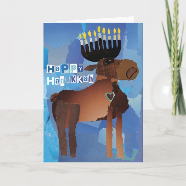 Happy Hanukkah Grußkarte Feiertagskarte (Vorderseite)