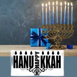 Happy Hanukkah Gummistempel