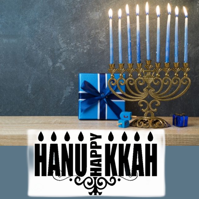 Happy Hanukkah Gummistempel (Von Creator hochgeladen)