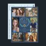 HAPPY HANUKKAH HandGezeichnet CUSTOM 6 FOTO Urlaub Postkarte<br><div class="desc">Hoffe, dass Ihnen dieses Ferien-Design gefällt. Klicken Sie auf "Personalisieren", um Ihre eigenen Fotos und Texte zu bearbeiten und auf der Vorder- und Rückseite hinzuzufügen. Karo in meinem Shop für weitere passende Artikel wie Aufkleber, Tasse, Handtücher, Packpapier und andere Urlaubsmuster. Danke für den Einkauf mit mir! Wenn Sie etwas Angewohntes...</div>